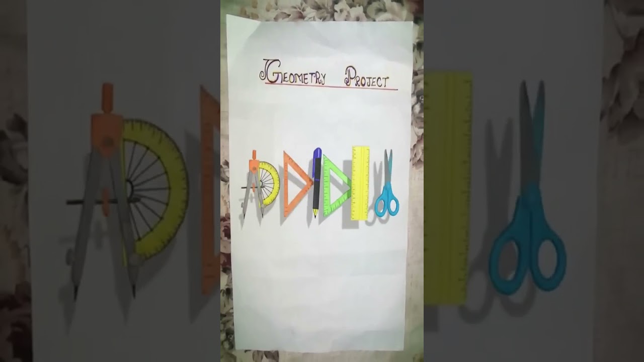 Geometry Classroom Chart Project #shorts #shortvideo #love #trending #maths #satisfying #project #mr