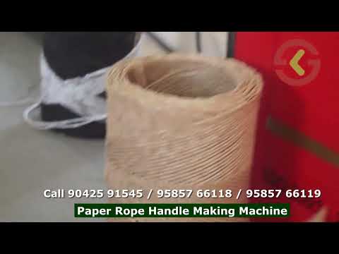 Paper Rope handle making machine