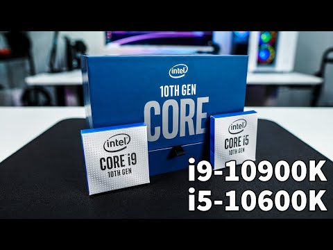 Intel Core i9-10900K & i5-10600K Review & Benchmarks!!