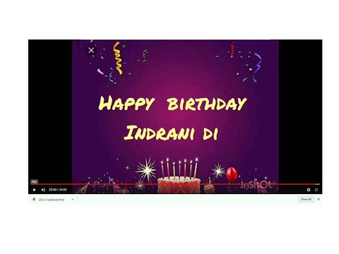 Happy Birthday Indrani Mam