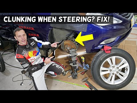 WHY CLUNKING NOISE SOUND WHEN TURNING STEERING WHEEL ON CAR