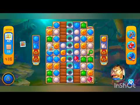 фишдом 2022  #  10739 уровень - прохождение без бустеров # Fishdom,   10739  level - no Boosters.