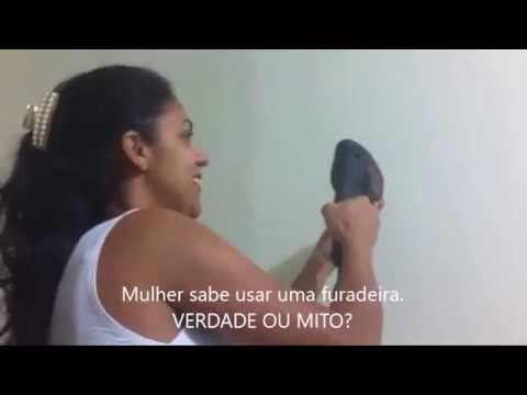 Mulher consegue usar uma furadeira. Verdade ou Mito?