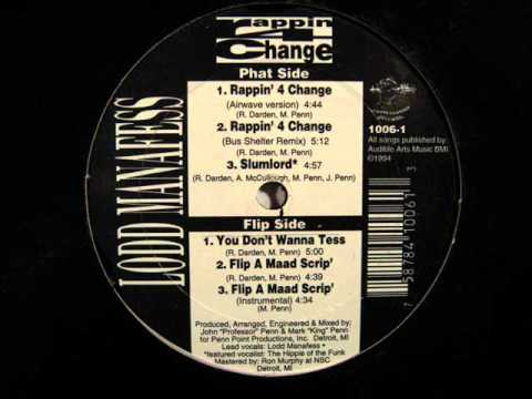 LODD MANAFESS - FLIP A MAAD SCRIP' ( rare 1994 NY/MI rap )