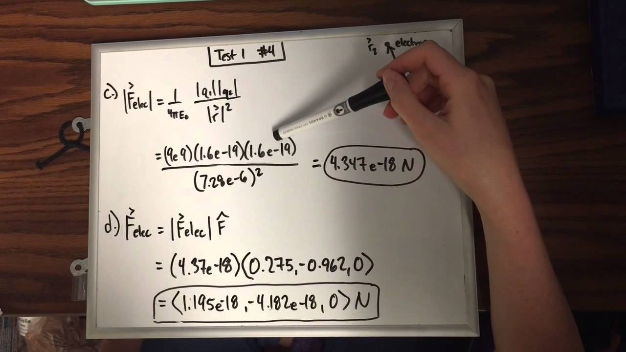PHYS 2211 Test 1 Problem 4