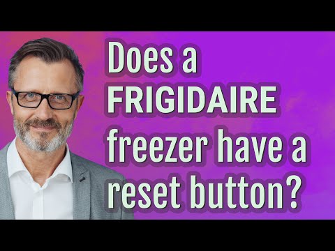 Does a Frigidaire freezer have a reset button?
