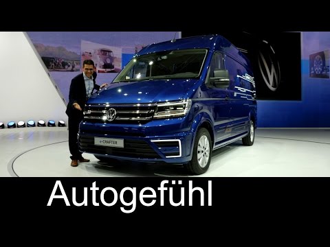 VW Volkswagen e-Crafter Premiere 200 km range new electric light truck - Autogefühl