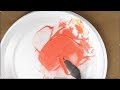 Making Your Own Color Peach Pink Acrylic Paint Red White Yellow Peach