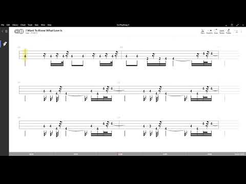 I Want To Know What Love Is ( Foreigner ),Tablatura e base Senza Basso - Backing bass track -NO BASS