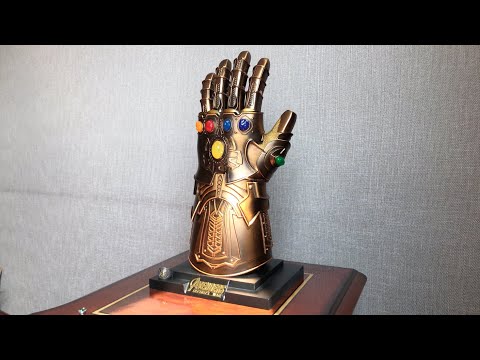 LowkyStar Thanos Infinity Gauntlet (Full Metal 1:1 + Snappable + Magnetic LED Infinity Stones)