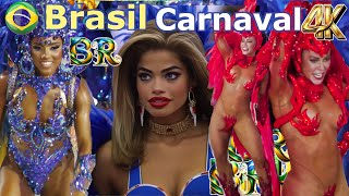 🇧🇷 4k 2024 Day2 Gold Musas, Quitéria Chagas,  Império Serrano, Carnaval Rio Janeiro Samba Brazil