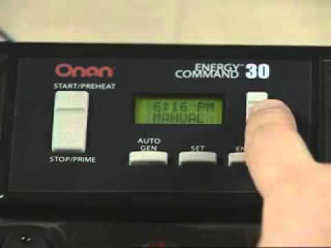 Cummins Onan RV Products How To Energy Command 30 Control
