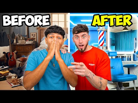I Surprised A Fan With His Dream Barbershop!