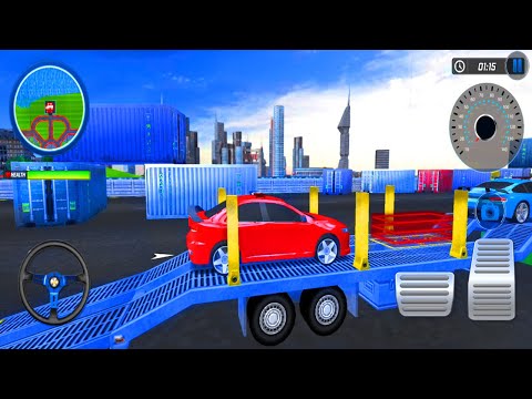 US Police Multi Level Car Transporter Truck 2021 - Android Gameplay
