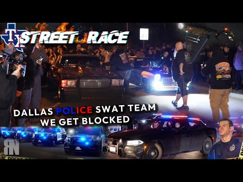 WILD POLICE ROAD BLOCK ! STREET RACING IN TX 2000 PLUS HP CARS GO AT IT CASH DAY INSANE 🤯