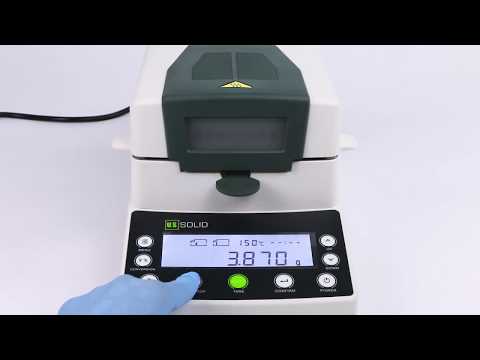 How to use the USS-HMA01 Moisture Analyzer