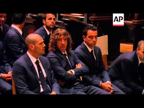 Memorial mass for former Barcelona coach Tito Vilanova.