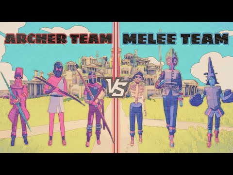 ARCHER TEAM vs MELEE TEAM  |  Totally Accurate Battle Simulator