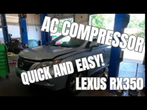 QUICK AND EASY! 2008-2015 Lexus RX350 AC compressor Replacement