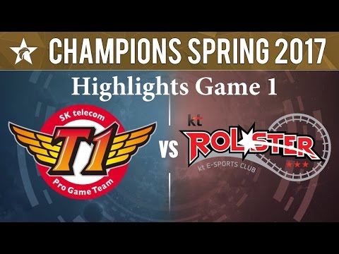 SKT vs KT || Highlights Game 1 || LCK Spring Finals 2017 || SK Telecom T1 vs KT Rolster