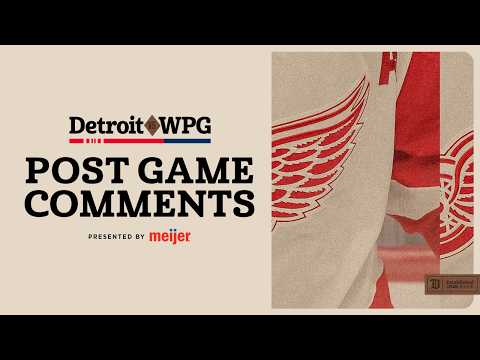 JT Compher, Marco Kasper & Todd McLellan Post Game vs WPG | JAN 24, 2026