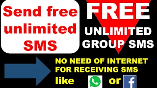 Free unlimited sms pack work on any network idea, airtel, jio, vodafone, reliance  or any other