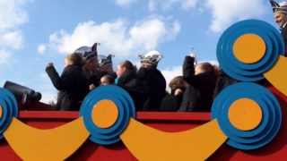 preview picture of video 'Carnaval 2014 - Prinsenwagen Volkel met Prins Henny, Raad van Elf en de dansgarde'