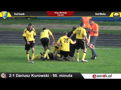 Stal Sanok - Stal Mielec 2:1! Sanoczanie zostają w III lidze! (VIDEO HD)