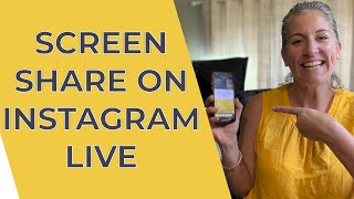 How to screen share on Instagram live.