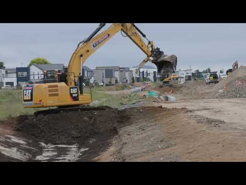 Hamilton section – Resolution extension: installing drains and building the road, December 2021