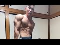自宅での筋トレ(生中継)三頭筋
