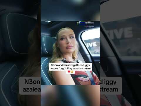 N3on and his new girlfriend iggy azalea forgot they was on stream❤️😳 #n3on #iggyazalea