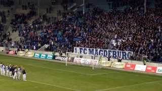 preview picture of video '1.FC Magdeburg - Berliner AK 22.02.14 Block U Vor und nach dem Spiel'