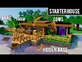 MINECRAFT STARTER HOUSE TUTORIAL How To Build A Small House In Minecraft 2018