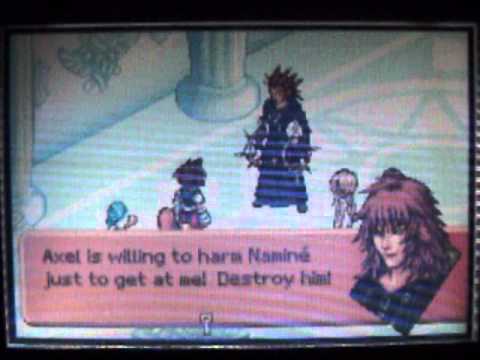 Kingdom Hearts Chain of Memories GBA Cutscene 118 - Axel's Dancing Flames (Sora's Story)