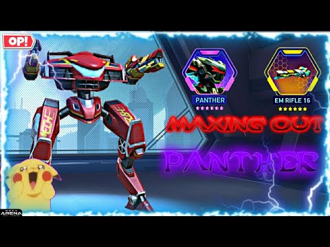 Maxing Out My Panther 😱🥵|EM Rifle 16 🥶|Mech Arena Robot Showdown ☠️