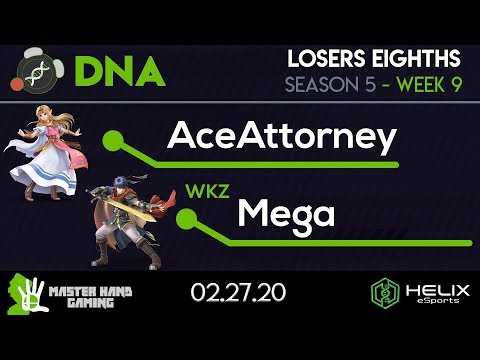 DNA S5:W9 - WKZ | Mega (Ike) Vs. AceAttorney (Zelda) - L Eighths