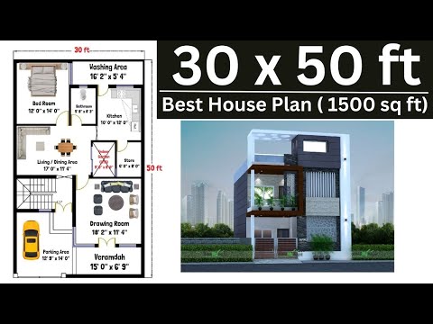 15x30 House Plan 15 x 30 Ghar Ka Naksha Small House Plans Design 450 sq ft house Plans