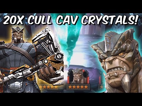 20x 6 Star Cull Obsidian Cavalier Featured Crystal Opening! - Marvel Contest of Champions