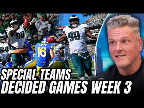 A Few Special Plays On Special Teams Decided Games In Week 3