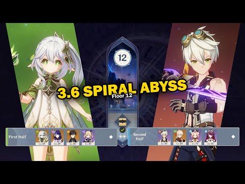 C0 Nahida Quicken Team & DPS C6 Melt Benny 3.6 Spiral Abyss Full Star Gameplay | Genshin Impact