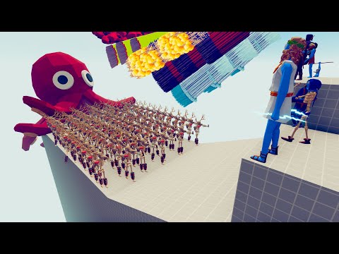 Tabs - TITAN KRAKEN vs 3X ALL RANGED GODS - Totally Accurate Battle Simulator