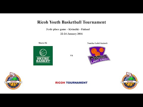 Skuru Basket (P02 Grön) vs Namika Lahti Juniorit (Finland) - 3:rde place game - 2016-01-24