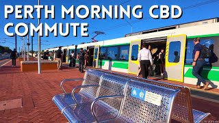 Perth Commute Walk 2026 Bull Creek Station to Perth CBD via Canning Bridge & Elizabeth Quay (4K)