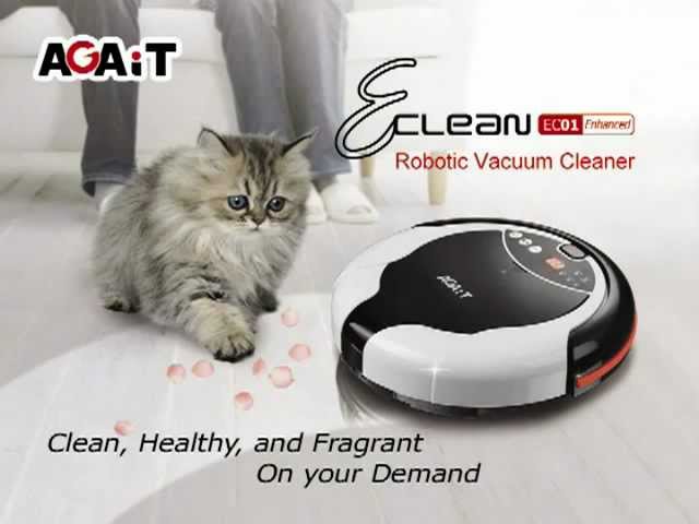 Aspirateurs Robots et Laveur OEM Agait E-Clean EC01 Enhanced Navigation Capteurs Infrarouges 0,3L video