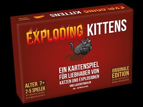 Spielgetuschel Shorty#3 - Kartenspiel - Exploding Kittens