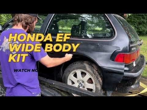Unboxing the Only EF Civic Widebody Kit in the USA! #EFHONDA