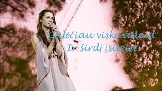 Ieva Zasimauskaitė - Kol Myliu (Lyrics Video)