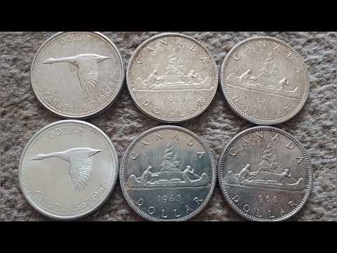 SILVER Canada One Dollar Coins VALUE + REVIEW 1963 1966 1967