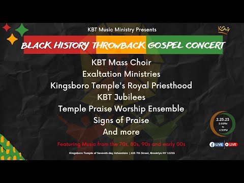 Black History Throwback Concert - February 25, 2023
